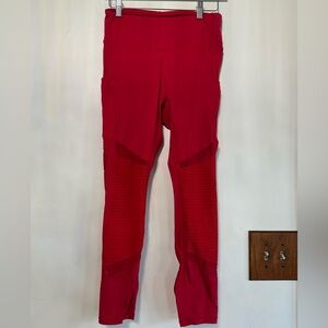 Fabletics Motion365 Red Leggings